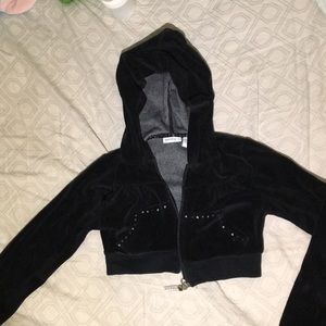 Kids black velvet jacket